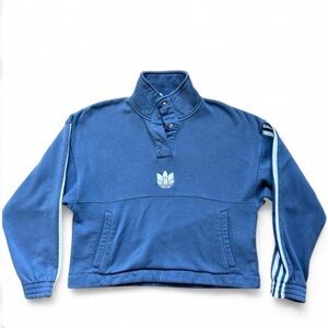 Adidas Blue Pullover Pullover - Size S